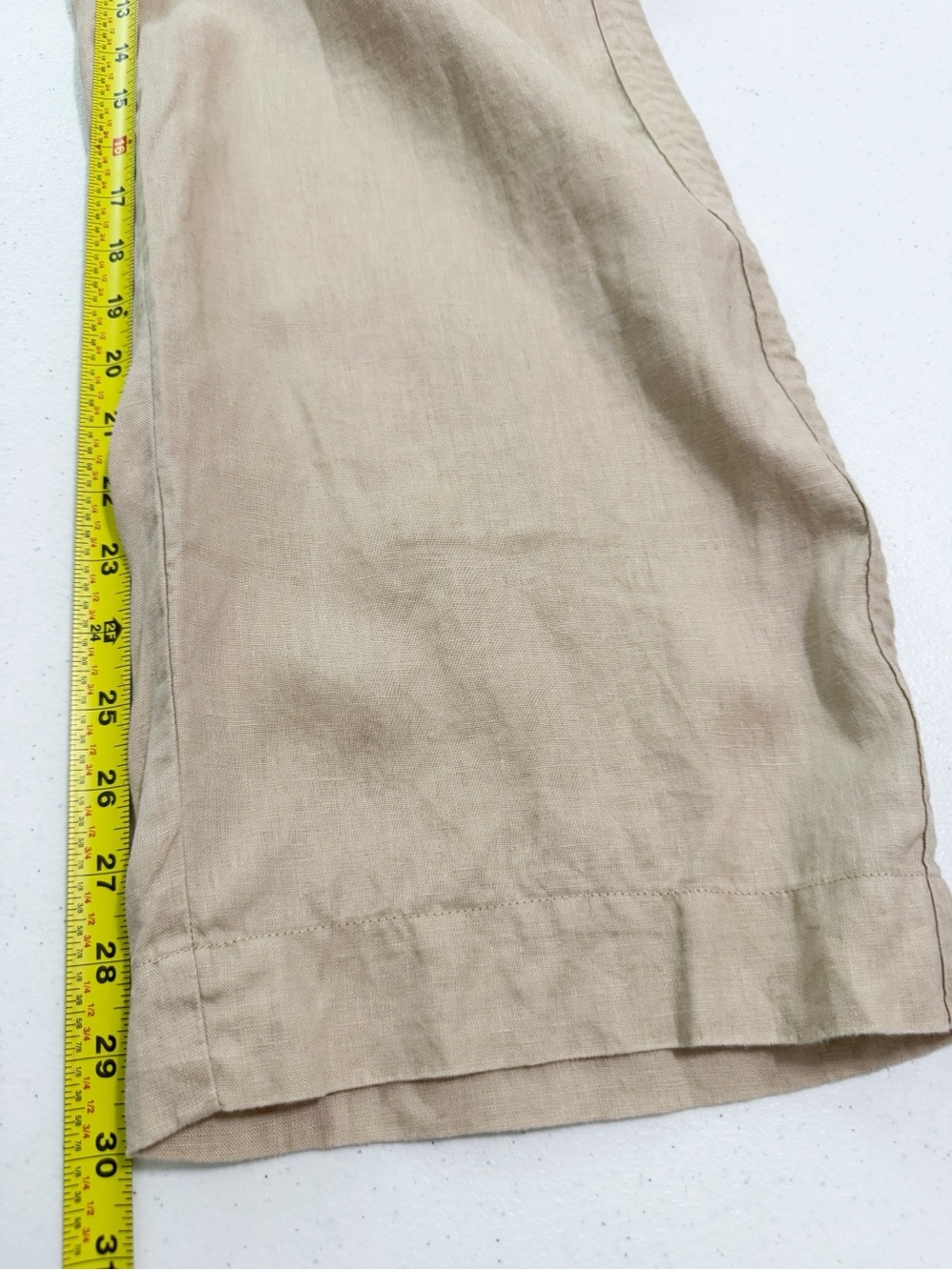 Quince Wide Leg Linen Pant Driftwood Large - Picture 12 of 13